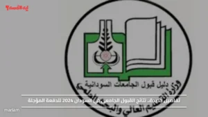 تفاصيل جديدة.. نتائج القبول الجامعي في السودان 2024 للدفعة المؤجلة